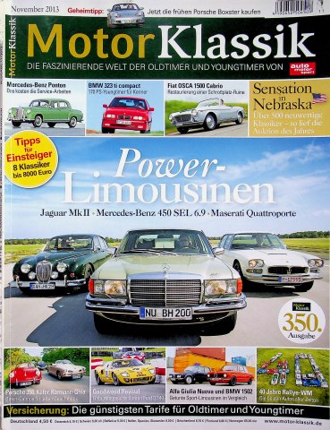Deckblatt Motor Klassik (11/2013)